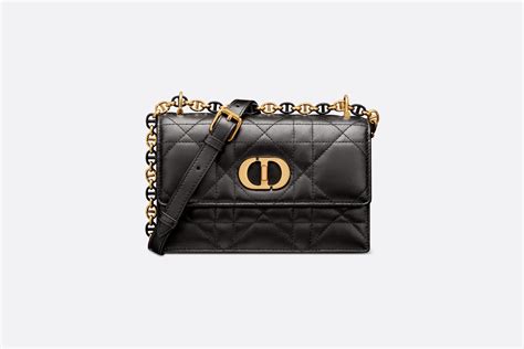 dior caro pouch lambskin|Miss Caro Top Handle Pouch Black Macrocannage Lambskin.